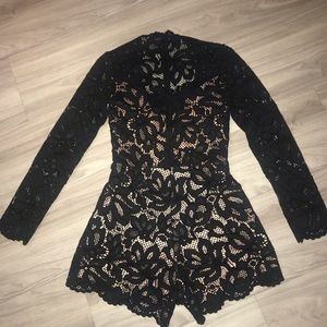Alexis Manolo Black Lace Romper